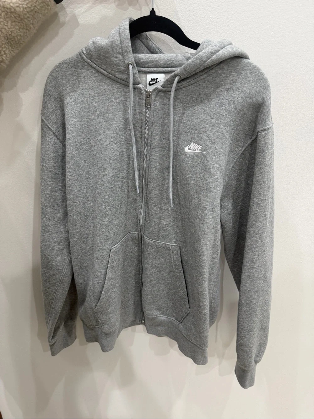 Nike Grey Full-Zip Hooded Jacket